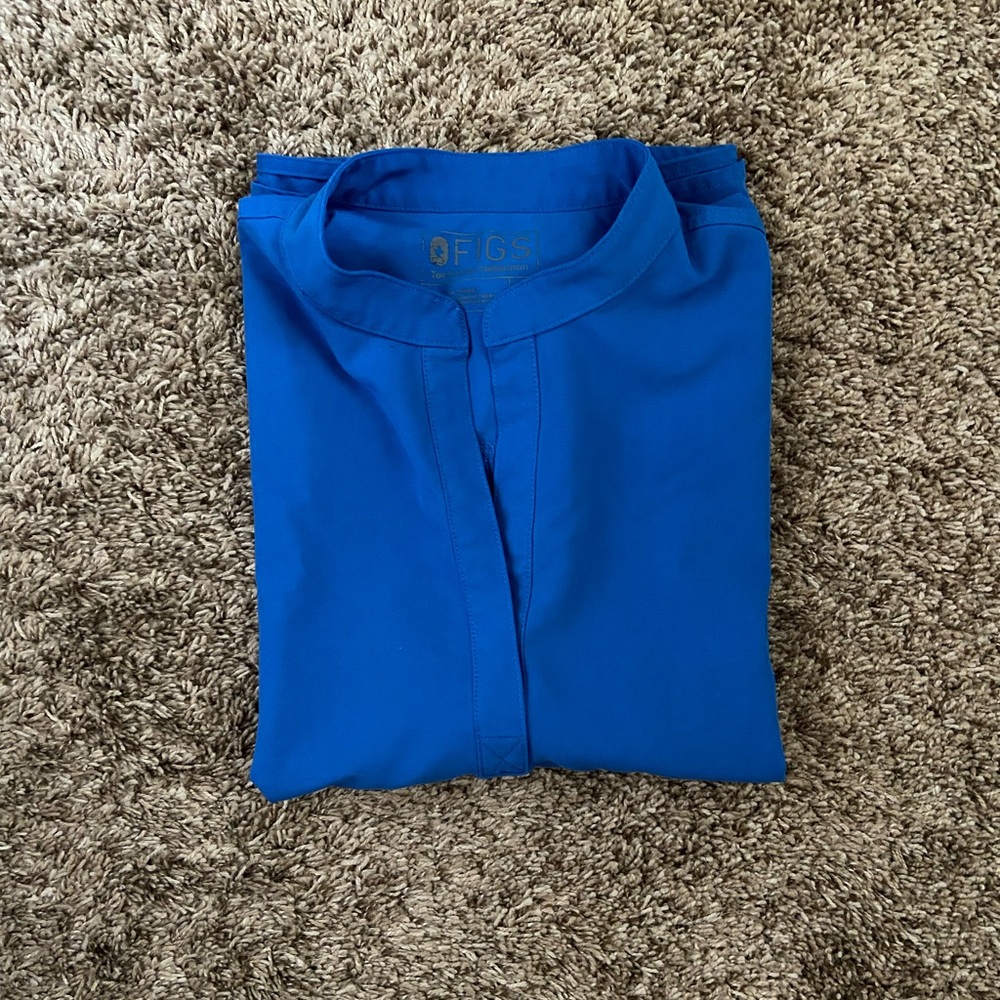 Figs Rafaela Top in Royal Blue, Large
